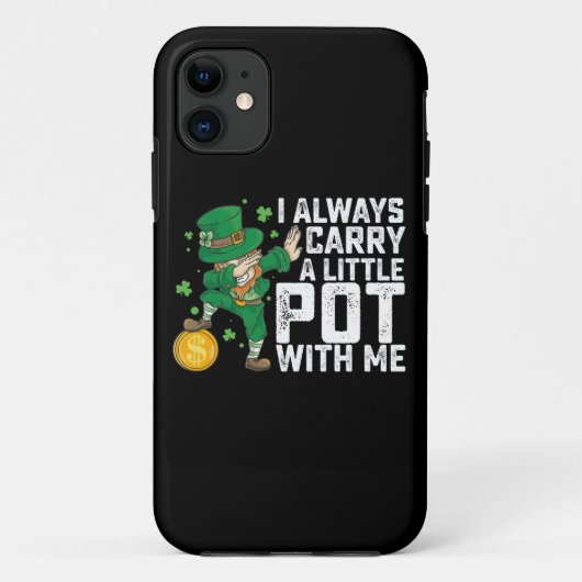 Ik neem altijd een potje mee St. Patrick's Case-Mate iPhone Case (Achterkant)