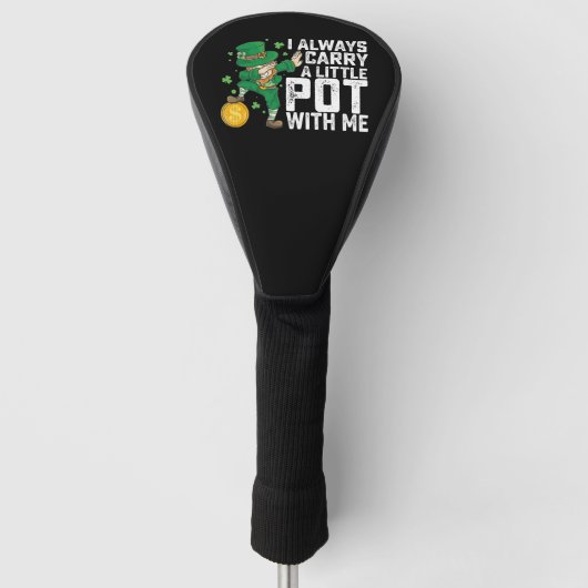 Ik neem altijd een potje mee St. Patrick's Golfheadcover (Voorkant)
