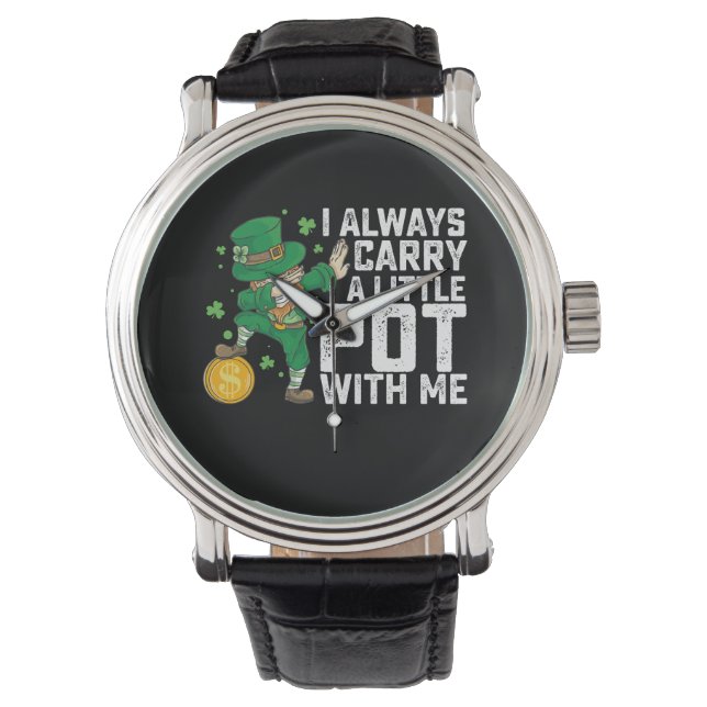 Ik neem altijd een potje mee St. Patrick's Horloge (Voorkant)