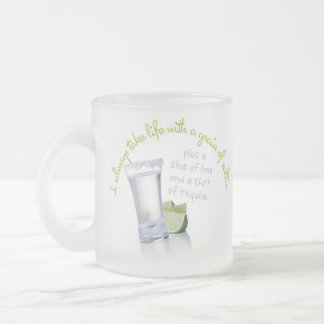 Ik neem altijd het leven met een korrel zout mok