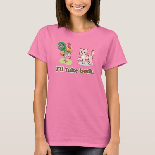 IK NEEM BEIDE T-SHIRT (Voorkant)