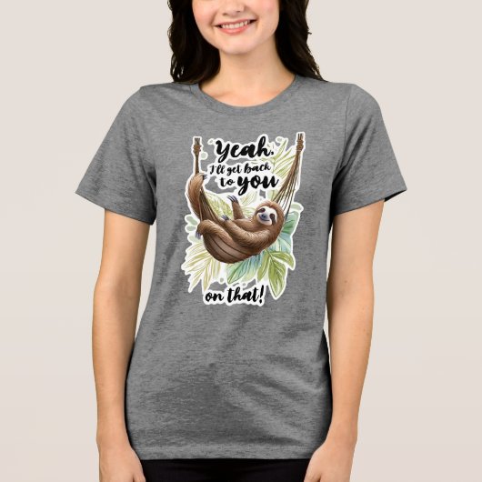 Ik neem contact met je op Tri-Blend shirt (Voorkant)