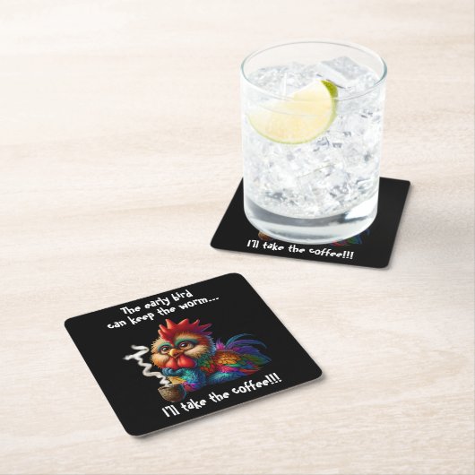 Ik neem de koffie kartonnen onderzetters (Insitu)