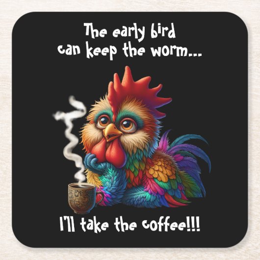 Ik neem de koffie kartonnen onderzetters (Voorkant)