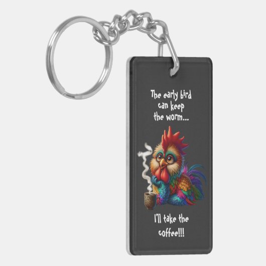 Ik neem de koffie sleutelhanger (Voorkant Links)