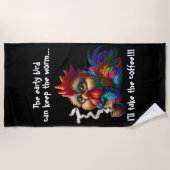 Ik neem de koffie strandlaken (Voorkant)