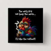 Ik neem de koffie vierkante button 5,1 cm (Voorkant)