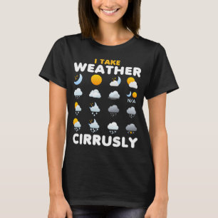 Ik neem de meteorologische meteorologie meteoor t-shirt