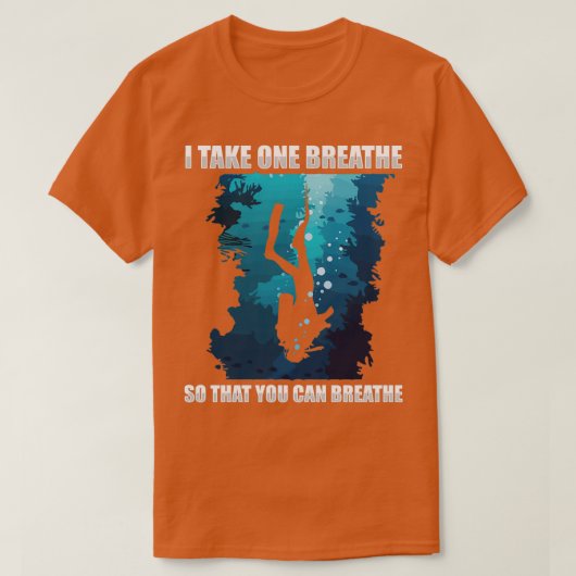 Ik neem één adem om de redding D te breken T-shirt (Design voorkant)