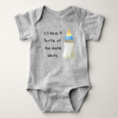Ik Neem Een Fles Huiswitte Funny Boys Romper (Voorkant)
