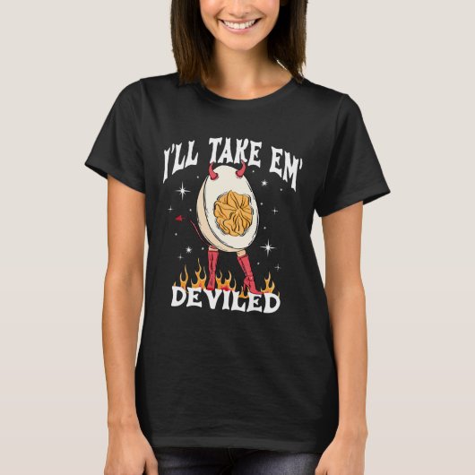 Ik neem Em Deviled Autumn Thanksgiving Funny Dev T-shirt (Voorkant)