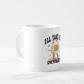 Ik neem Em' Deviled Thanksgiving Funny Egg voor me Koffiemok (Voorkant links)