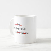 Ik neem even pauze koffiemok (Voorkant links)