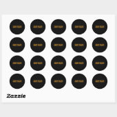 Ik Neem Gewoon De Kipnuggets Grappig Eetcafé Ronde Sticker (Vel)