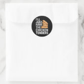 Ik neem gewoon de kipnuggets ronde sticker (Tas)