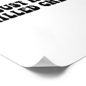 Ik neem gewoon een gegrilde kaas - gegrilde kaas poster (Hoek)