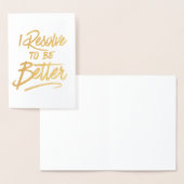 Ik neem het besluit om beter te worden folie kaarten (Display)