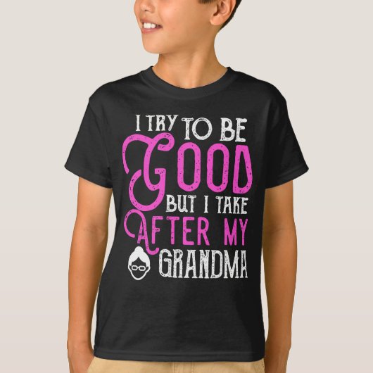 Ik neem het cadeau voor oma t-shirt (Voorkant)