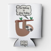 Ik neem het langzamer vandaag, grappige groet blikjeskoeler (Voorkant)