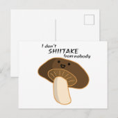 Ik neem het niet van niemand over briefkaart (Voorkant / Achterkant)