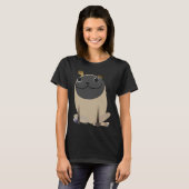 Ik neem je mee op de pug t-shirt (Voorkant volledig)