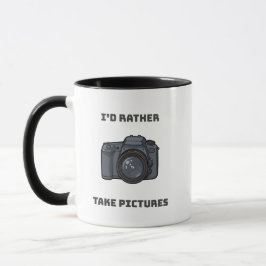 Ik neem liever foto's – Cadeau voor fotografielief Mok
