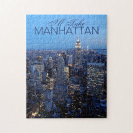 Ik neem Manhattan mee | New York City Jigzaag Legpuzzel