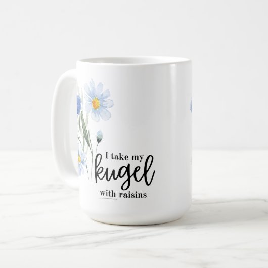 Ik neem mijn Kugel met rozijnen Koffiemok (Voorkant links)