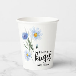 Ik neem mijn Kugel met rozijnen Papieren Bekers