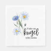 Ik neem mijn Kugel met rozijnen Servet (Voorkant)