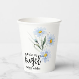 Ik neem mijn Kugel zonder rozijnen Papieren Bekers