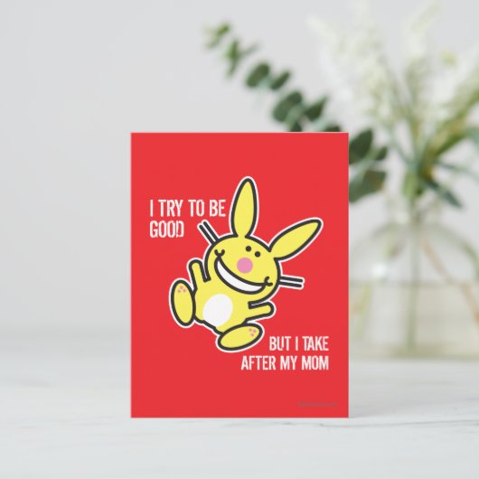 Ik neem mijn moeder na briefkaart (Staand voorkant)