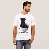 Ik neem mijn zwarte T-shirt - Black Pug T-shirt (Voorkant volledig)