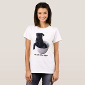 Ik neem mijn zwarte T-shirt - Black Pug T-shirt (Voorkant volledig)
