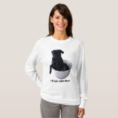 Ik neem mijn zwarte T-shirt - Black Pug T-shirt (Voorkant volledig)