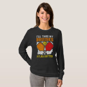 Ik neem m'n bruinkoolvis Paddle Pickleball T-shirt (Voorkant volledig)