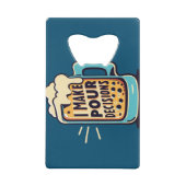 Ik neem onze beslissingen bier creditkaart flessenopener (Achterkant)