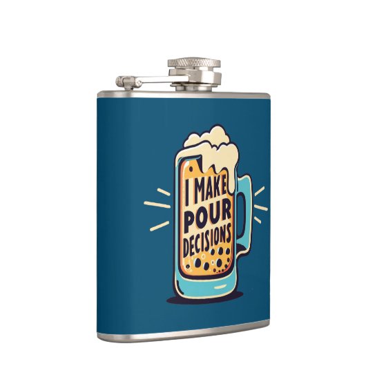 Ik neem onze beslissingen bier heupfles (Rechts)