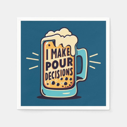 Ik neem onze beslissingen bier servet (Voorkant)