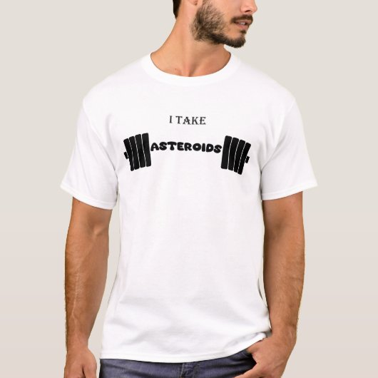 Ik neem planetoïden - Grappige Gym - Anatoly- Zwar T-shirt (Voorkant)