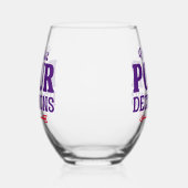Ik neem pure beslissingen Stemless Wine Glass Wijnglas Zonder Voet (Links)
