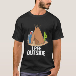 Ik negeer buiten Funny Camping Hiking Vacation Tsh T-shirt