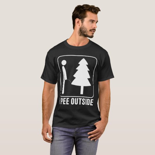 Ik negeer buiten Funny Camping T-shirt (Voorkant volledig)