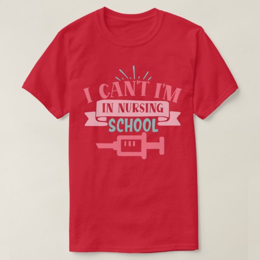 Ik negeer me in de verpleegschool.. grappige verpl t-shirt (Design voorkant)