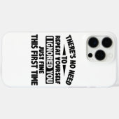 Ik negeerde je eerste keer prima grappig sarcastis Case-Mate iPhone case (Achterkant (horizontaal))