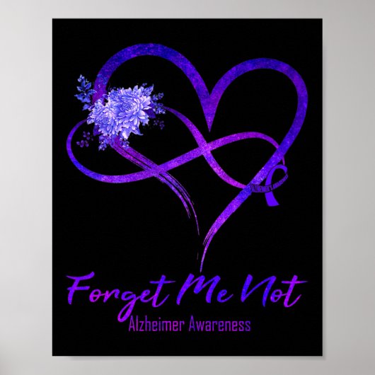 Ik niet Alzheimerheimer Bewustzijn Poster (Voorkant)