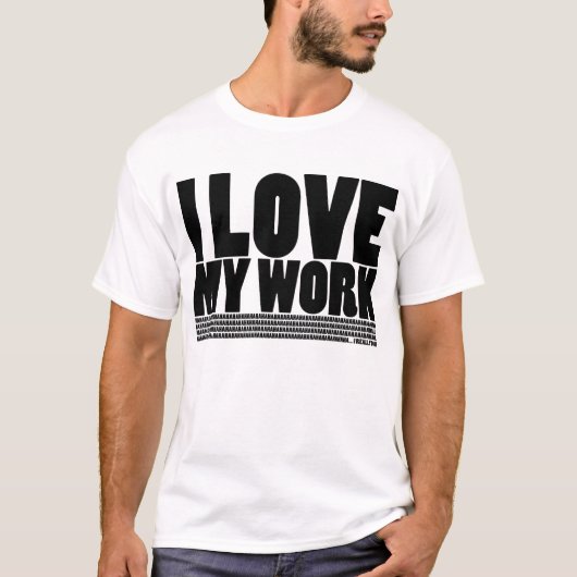 Ik (niet) hou van mijn werk - licht t-shirt (Voorkant)
