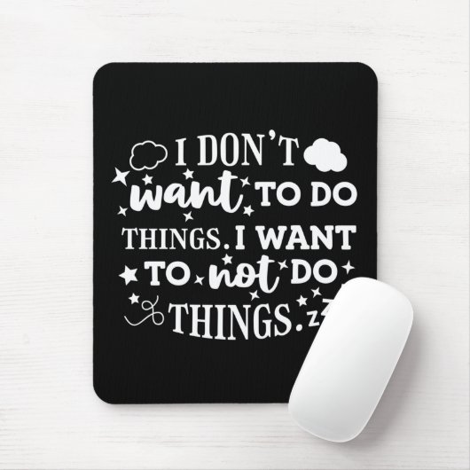Ik niet - Mousepad Muismat (Met muis)