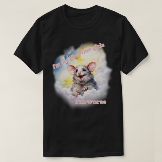 Ik niet zoals andere meisjes in slechtere Schattig T-shirt (Design voorkant)