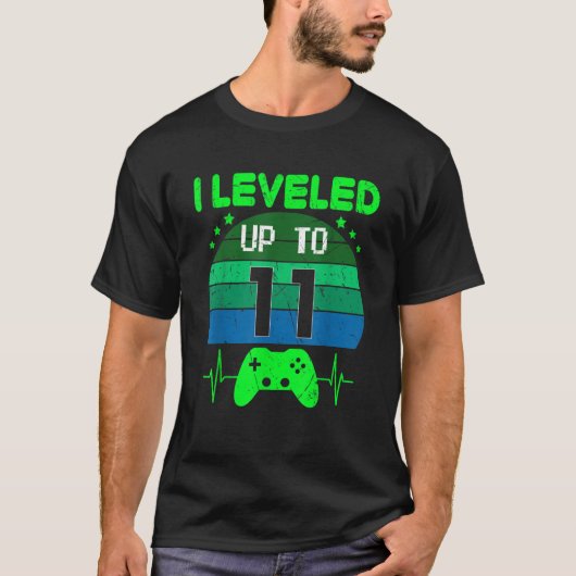 Ik nivelleerde tot 11e verjaardag Gift Video Game  T-shirt (Voorkant)